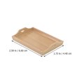 thumbnail image 4 of 1:12 Scale Dollhouse Miniature Square Wooden Serving Trays for Crafts and Dollhouse Accessories, 4 of 6