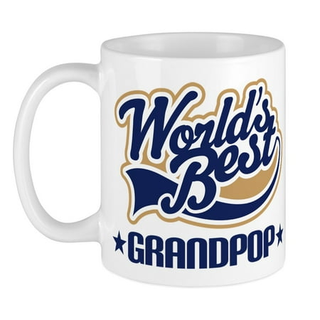 

CafePress - Worlds Best Grandpop Mug - Ceramic Coffee Tea Novelty Mug Cup 11 oz
