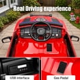 thumbnail image 5 of 12V Ride on Truck Cars, SHINPT RAM1500 Battery Powered Ride on Toy w/ Parent Remote Control, 4-Wheel Suspension, LED Lights, Bluetooth Music,Kids Electric Ride on Car for Ages 3-6, Fire Truck, Red, 5 of 8