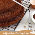 thumbnail image 3 of Coupe-Gâteau en Acier Inoxydable Double Ligne - Résistant à la Rouille et Durable, 3 of 7