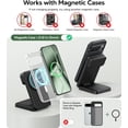 thumbnail image 3 of Foldable 3 in 1 Magnetic Charging Station for Google Pixel Watch 3/2 (Not for Watch 4/1), 15W Fast Wireless Charger Compatible with MagSafe Charger Stand for Pixel 10/10 Pro/XL/9/8/7/6 Pro & Buds, 3 of 8