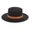 Black_004, variant on Adults Unisex Retro Western Cowboy Riding Hat Leather Belt Wide Cap Straw Hat Womens Hats Black_004