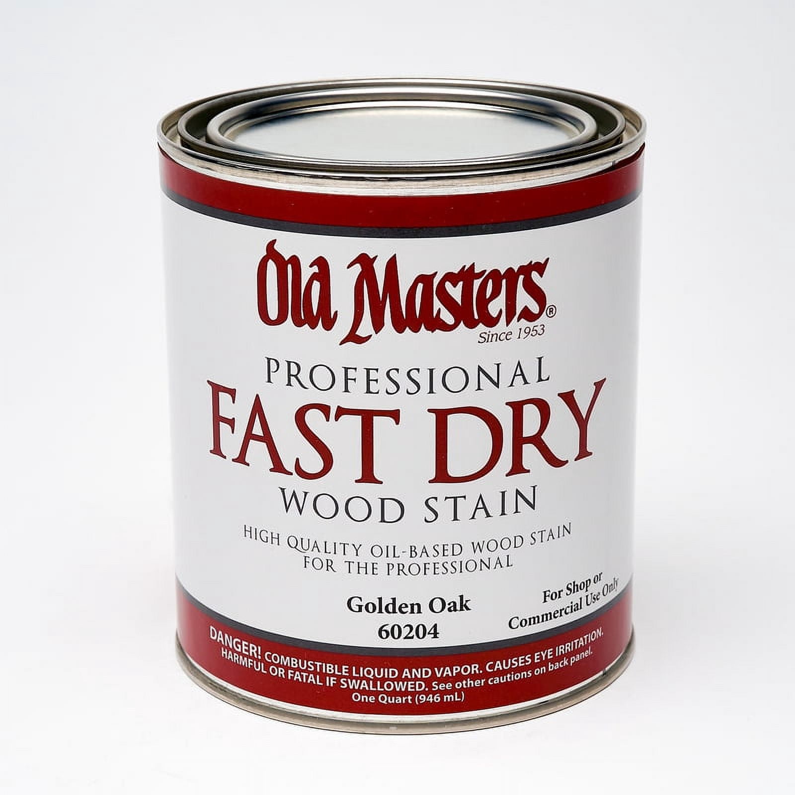 qt Old Masters 60204 Golden Oak Fast Dry Stain Interior Oil-Based Wood Stain