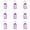 Pink, variant on 50 Pack Double Flip Blank Key Label Tags, Colored Double Loop Keychain Markers, Waterproof Writeable Key Classification Tags For Inventory Sorting(Green-50PCS)