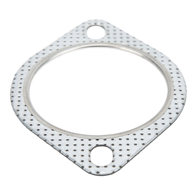 Junta De Brida De Tubo De Escape, Cabezal De Brida De Tubo De Descarga Universal Antivibración De Larga Duración De Acero Perforado Para Tubos De Bajada Turbo De 3 Pulg./76 Mm