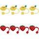 thumbnail image 2 of Consejos de paja de 8pcs cubiertas de silicona lindas reutilizables puntas de paja paja tapas para la fiesta use puntas de paja, 2 of 6