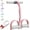 Grey Pink, variant on 2026 Multifunction Elastic Yoga Resistance Band – 35/45LB Pedal Resistance Band with Measuring Tape, Full Body Workout Band for Home Exercise