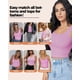 thumbnail image 5 of Crop Top AURUZA sin mangas con espalda racer XL rosa oscuro, 5 of 6