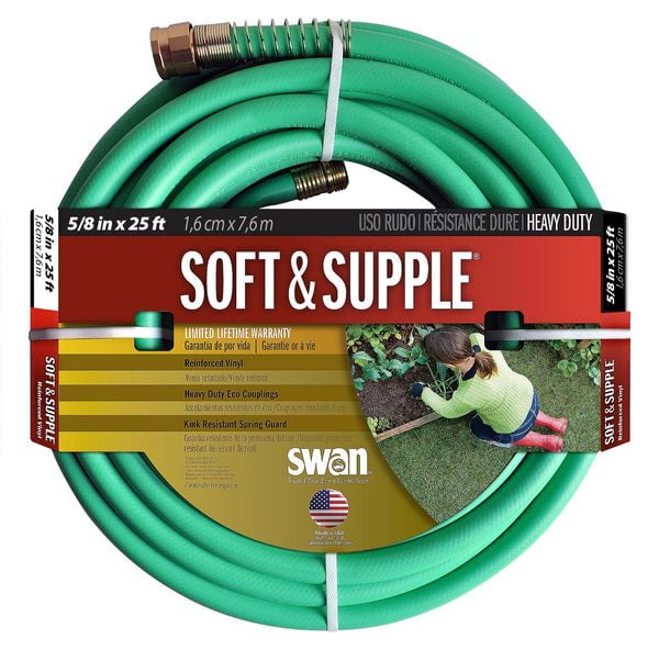 Swan Products SNSS58025 Soft & Supple Easy Coil Water Hose 