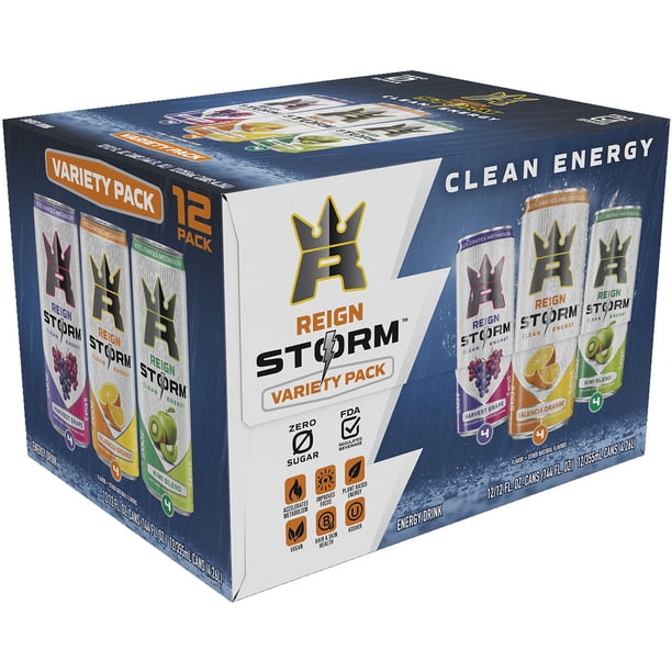 Reign Storm 12pk - Energy drinks for grocery retail - Walmart