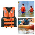 thumbnail image 2 of Almencla 360 degree Reflective Life Jacket Swimwear Swim Vest for Floating Kayaking Rafting 2XL Orange, 2 of 8