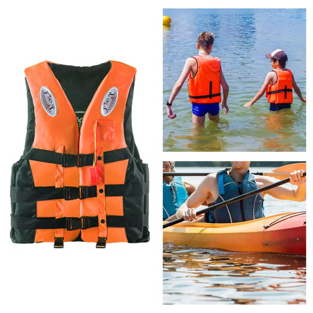 Chaleco de natación shamjiam Traje de supervivencia 2XL Naranja
