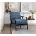thumbnail image 2 of Blue Fabric Upholstered Accent Chair | Fit Casual Living Spaces | Pocket Coils and Foam Padding | High Load Capacity, 2 of 4