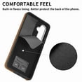 thumbnail image 3 of SaniMore for Samsung Galaxy A15 Wallet Case, Flip Cash Pocket 360° Rotating Metal Holder Kickstand PU Leather Shockproof TPU Card Slots Magnetic Car Mount Wear-resistant Shell - Brown, 3 of 13