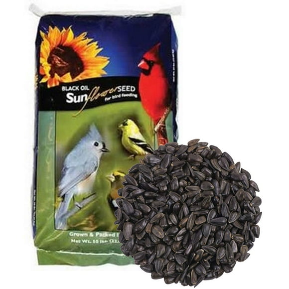 Semillas para aves CountryMax de girasol negro con aceite 22,5 kg a granel