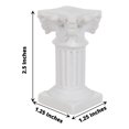 thumbnail image 2 of BalsaCircle 6 White Resin Mini Roman Column Taper Candle Holders Set Wedding Party Events Decorations Supplies, 2 of 8