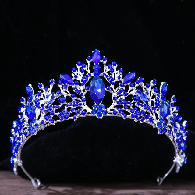 DIEZI-corona nupcial barroca Vintage de princesa Reina, Tiara de cristal para mujer, corona de boda, accesorios para el cabello, joyería