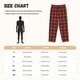 thumbnail image 3 of Balery Red Black Plaid Pantalones de pijama para mujer, pijamas ultraligeros, pantalones de estar por casa-Large, 3 of 6