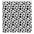 thumbnail image 3 of Ambesonne Cow Print Shower Curtain, Black and White Dots, 69"Wx75"L, Black White, 3 of 3