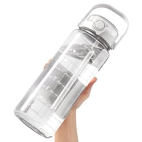ACDANC 64oz Water Bottles with Straw and Marker, Large Plastic Water Bottle 2L Water Jug Bottle for Gym, Sports, Workout