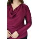 thumbnail image 5 of Blusa elegante de satín Roman Fashion/Tallas Extras, 1787 (Vino) vino 42 Roman Fashion BL-GR-1787-VINO, 5 of 7
