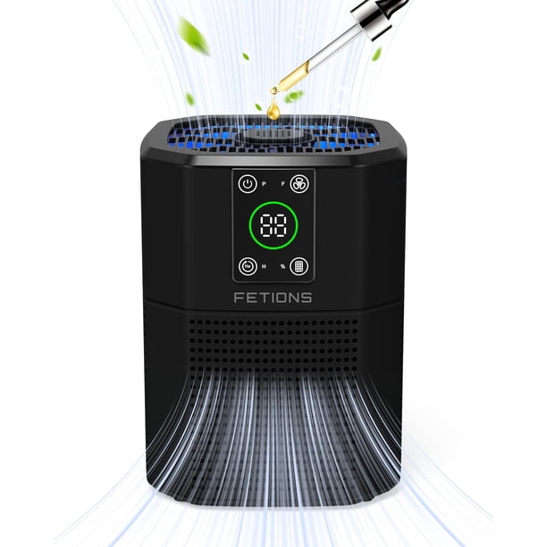 Purificador de aire FETIONS para casa, dormitorio y mascotas con filtro HEPA H13