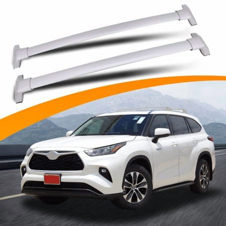 Snailfly Silver Cross Bars Roof Racks Fit for 2020-2024 Toyota Highlander XLE XSE Limited Platinum (Models with Side Rails)