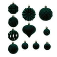 thumbnail image 5 of HomeDM 48PCS Velvet Christmas Balls Ornaments Green Flocked Balls Christmas Tree Decorations Shatterproof Hanging Pendant for Xmas Tree Holiday Home Decor, 5 of 8