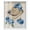 White Frame, variant on Brimming Blues I Shadowbox Print Western Floral Art by Art Remedy, White Frame, 30 x 36