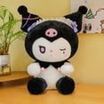 thumbnail image 3 of Muñeca de peluche Sanrio Dark Devil Kuromi de 25/50 cm, linda muñeca de tela para niña, peluche grande, almohada, regalo de cumpleaños para niños, 3 of 5