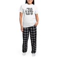 thumbnail image 5 of CafePress - Swim Like A Girl Women's Light Pajamas - Women's Short Sleeve Print T-Shirt and Pants Light Cotton Pajama Set, 5 of 7
