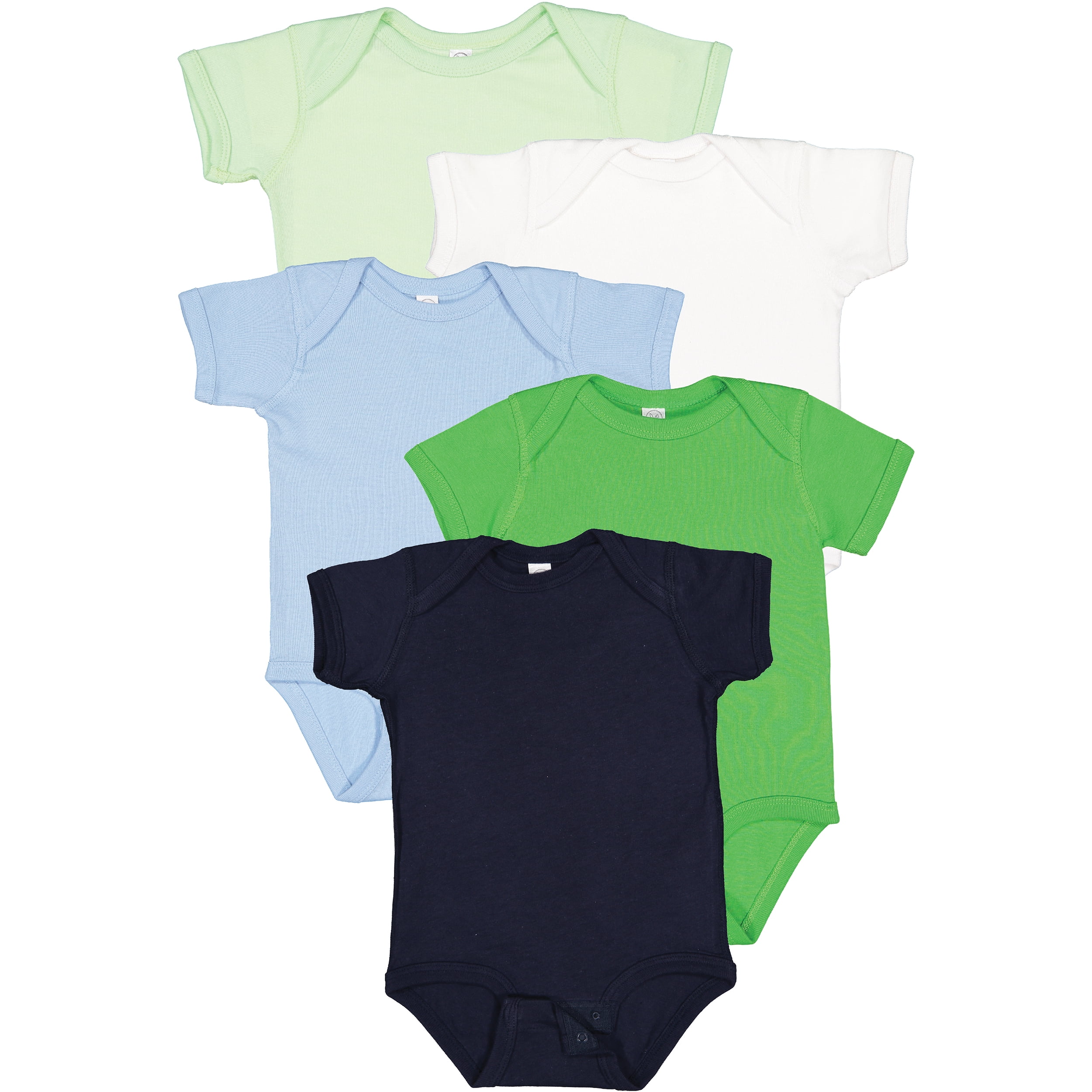 ICEE Polar Bear Baby Bodysuit Short Sleeve Jersey Bodysuit Cotton T Shirt 0-24 Months 