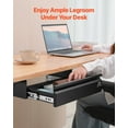 thumbnail image 4 of STAWAY 16" Under Desk Drawer Organizer - Durable, Space-Saving, Smooth Sliding, Cable Management, Perfect for Home Office & Workspace Organization, 4 of 9