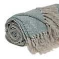 thumbnail image 3 of Parkland Collection Isla Transitional Blue 52" x 67" WOVEN HANDLOOM Throw, 3 of 4