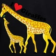 thumbnail image 3 of CafePress - I Love Giraffes Kids Sweatshirt - Kids Sweatshirt, Youth Crew Neck Sweatshirt, 3 of 4