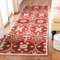 thumbnail image 2 of SAFAVIEH Soho Aphrodite Floral Wool Area Rug, Red/Multi, 5' x 8', 2 of 5