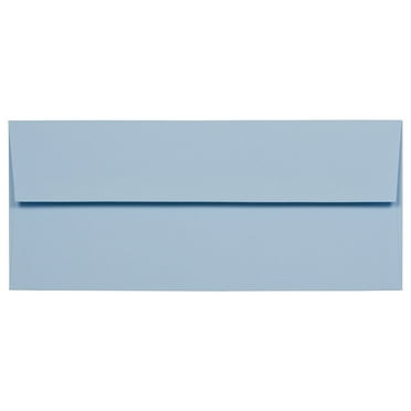 JAM Paper No. 10 Envelopes, 4 1/8 x 9 1/2, Baby Blue, 25/Pack