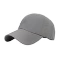 thumbnail image 3 of Unisex Quick Dry Baseball Cap, Solid Color Soft Sports Hat with Breathable Perforated Side Panels, Outdoor Sun Hat Adjustable Casual Cap for Running, Fishing, Hiking and Daily Wear, 3 of 7