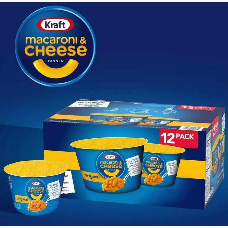 Kraft Foods Mac Cheese Easy Mac Cups Pack Of 12 - Office Depot