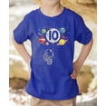 thumbnail image 2 of 10th Birthday Astronaut Shirt for Boys Planets & Space Style Kids Tee Vintage Royal Shirt Youth Large, 2 of 5