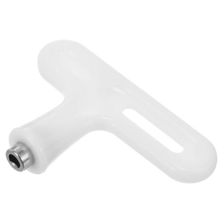 

Uxcell Steel Track Spikes Wrench Sports Shoe Spikes Replacement Tool T Type Wrench Nail Puller White