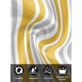 thumbnail image 7 of Yellow Grey Stripe Cloth Napkins Set of 8 Reusable Dinner Napkins, Farmhouse Minimalist Striped Cocktail Napkin Washable Table Napkins for Wedding/Holiday Party/Baby Shower 20"x20", 7 of 7