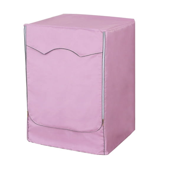 Mictong washing machine/dryer cover, zipper design, convenient to use, waterproof and dustproof, suitable for outdoor front washing machines, pink, 1 piece