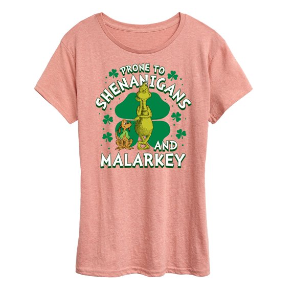 The Grinch - Prone To Shenanigans Malarkey - Women's Short Sleeve Graphic T-Shirt