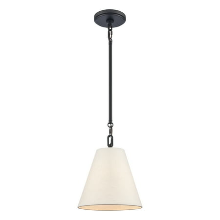 

Elk Home Rydell 9 Wide 1-Light Mini Pendant - Matte Black and Parchment