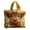 I-The Cow and the Dandelion, variant on Playful Kittens Quilted Tote Bag - Handcrafted Patchwork Cat Tote, Durable & Stylish, Ideal for Cat Lovers, Daily Use