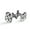 Color 3, variant on Men's Classic Stainless Steel, Cute Dinosaurs Paws Pattern Cufflinks Business Wedding Shirts, Black