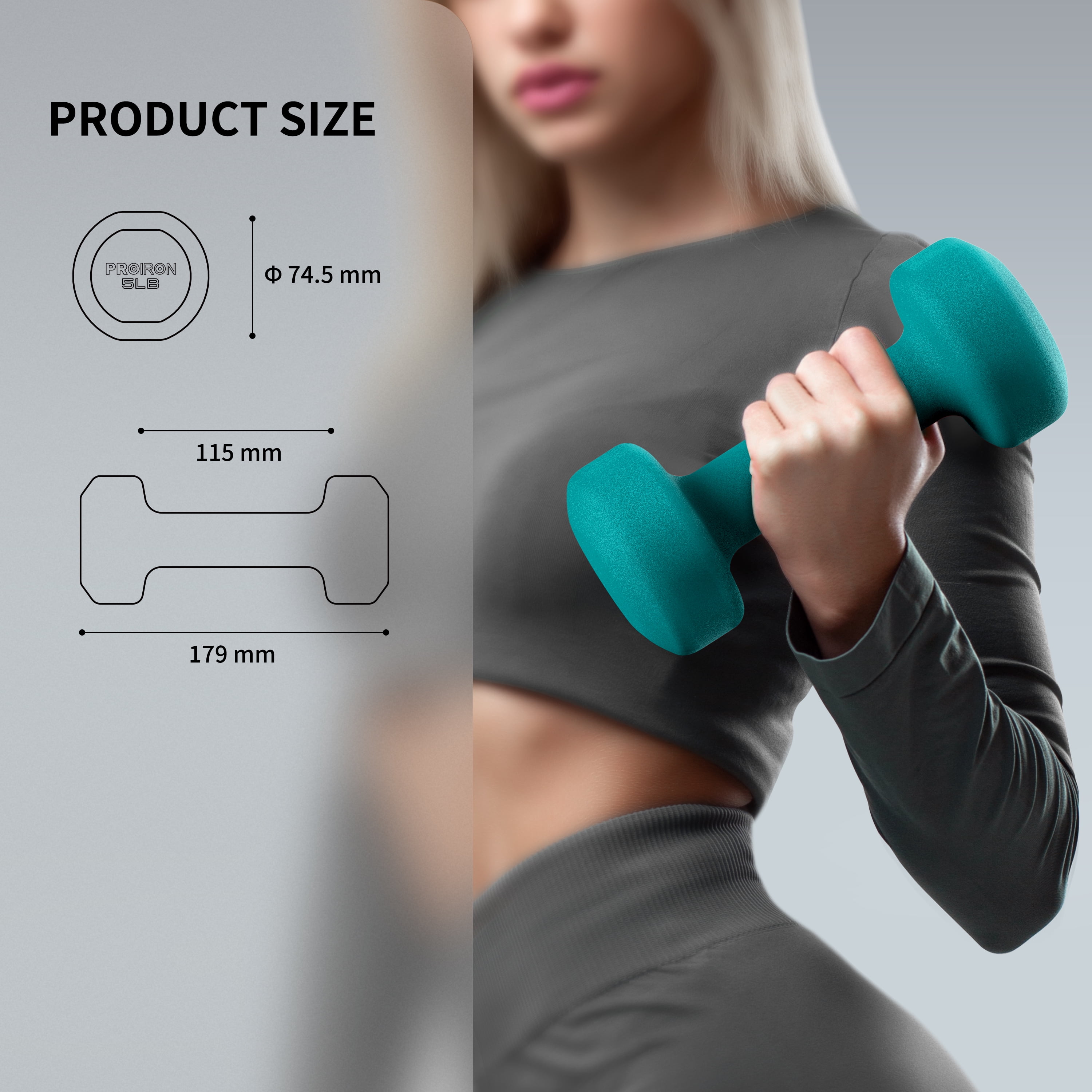 Neoprene Dumbbell - 5LB