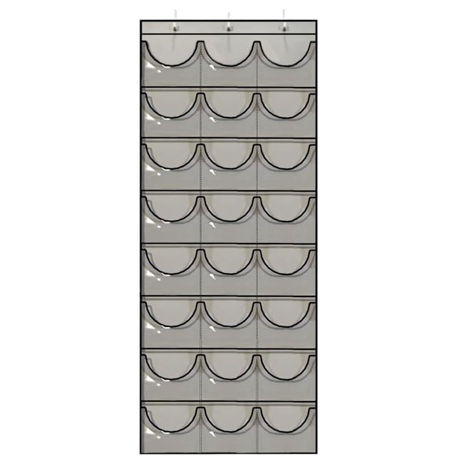 Soporte para sombreros de béisbol FLhrweasw 24 transparente para colgar sobre la puerta para proteger la gorra gris