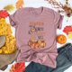 thumbnail image 2 of Camiseta de manga corta con estampado de Acción de Gracias informal para mujer Fridja  zx2634, 2 of 7